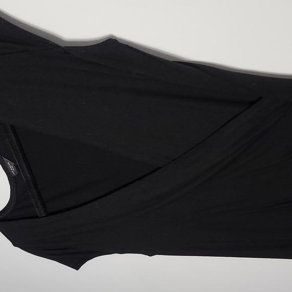 ANN TAYLOR Faux Wrap Midi Dress V-Neck Cap Sleeve Short Pullover Size Small - Picture 11 of 12